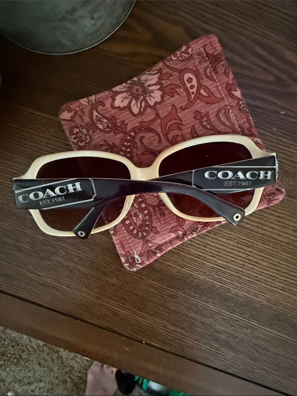 Coach Brown Gradient Oversized Sunglasses